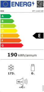 ECG EFT-11423 WE fagyasztószekrény fehér